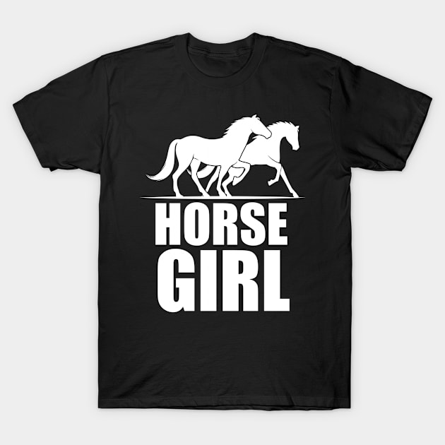 Horse Girl Cute Horse Lover Gifts T-Shirt by JKFDesigns
